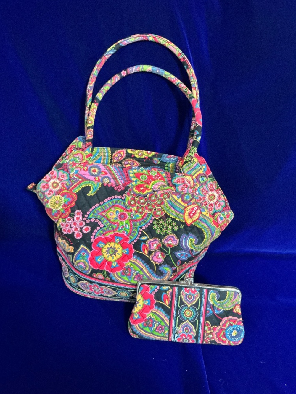 Vera Bradley shoulder bag and wallet set